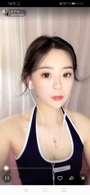 花椒颜值超高女神 77小祖宗 微信露脸福利 [16V]
