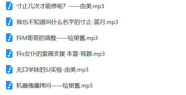 七重极乐中文音声asmr14部 [489M]