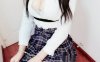 私人玩物 黑丝乳贴（黑丝袜格子裙）[49P+6V/673M]